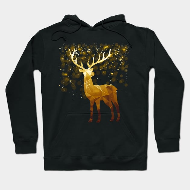 Reindeer (Caribou) Hoodie by Aine Creative Designs